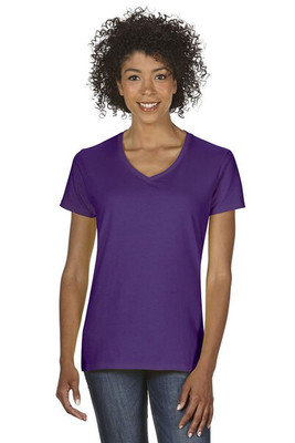 Gildan 5V00L - Camiseta de Algodón Pesado con Cuello en V para Mujer