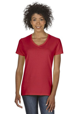 Gildan 5V00L - Gildan Womens Heavy Cotton V-Neck Tee with Tearaway Label
