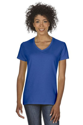 Gildan 5V00L - Camiseta de Algodón Pesado con Cuello en V para Mujer