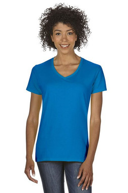 Gildan 5V00L - Camiseta de Algodón Pesado con Cuello en V para Mujer