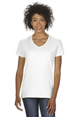 Gildan 5V00L - Camiseta de Algodón Pesado con Cuello en V para Mujer