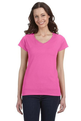 Gildan 64V00L - Ladies' Softstyle V-Neck Cotton T-Shirt by Gildan