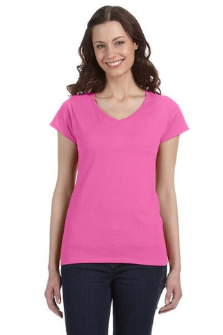 Gildan 64V00L - Ladies Softstyle V-Neck Cotton T-Shirt by Gildan