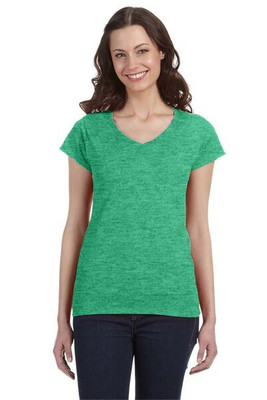 Gildan 64V00L - Ladies' Softstyle V-Neck Cotton T-Shirt by Gildan