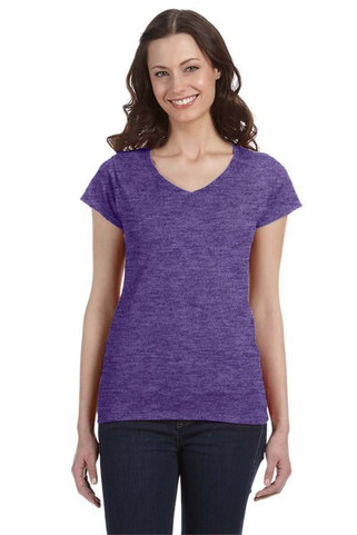 Gildan 64V00L - Ladies Softstyle V-Neck Cotton T-Shirt by Gildan