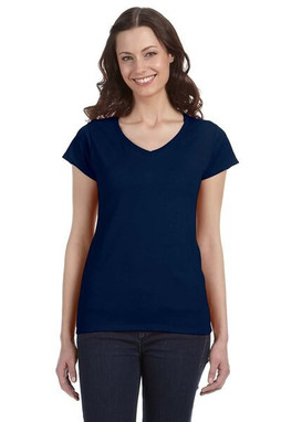 Gildan 64V00L - Ladies Softstyle V-Neck Cotton T-Shirt by Gildan