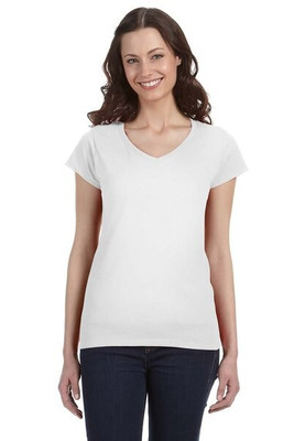 Gildan 64V00L - Ladies' Softstyle V-Neck Cotton T-Shirt by Gildan