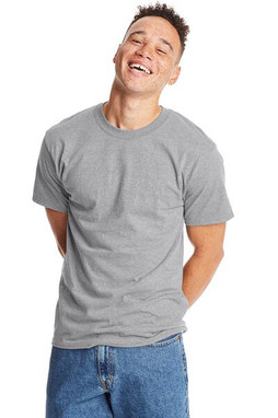 Hanes 5180 - Camiseta Resistente de Algodón Hanes