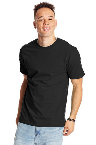 Hanes 5180 - Camiseta Resistente de Algodón Hanes
