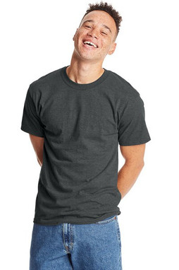 Hanes 5180 - Camiseta Resistente de Algodón Hanes