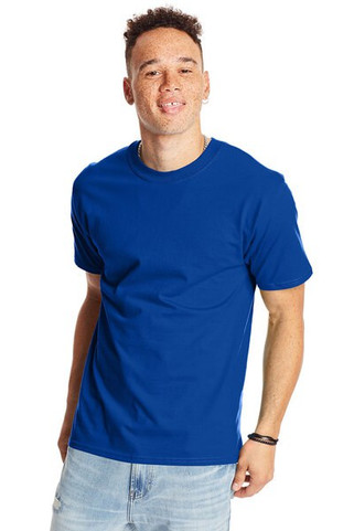 Hanes 5180 - Camiseta Resistente de Algodón Hanes