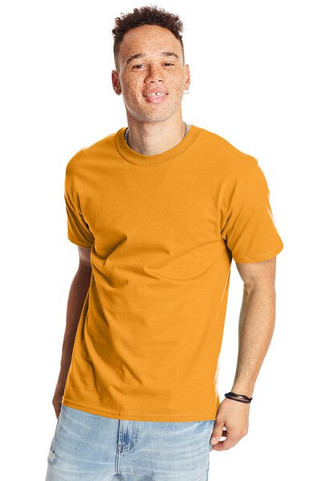 Hanes 5180 - Camiseta Resistente de Algodón Hanes