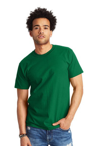 Hanes 5180 - Camiseta Resistente de Algodón Hanes