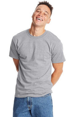 Hanes 5180 - Camiseta Resistente de Algodón Hanes