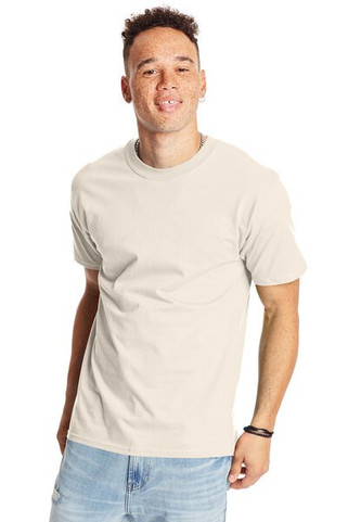 Hanes 5180 - Camiseta Resistente de Algodón Hanes