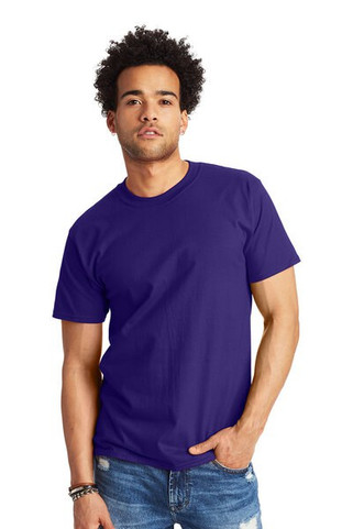 Hanes 5180 - Camiseta Resistente de Algodón Hanes