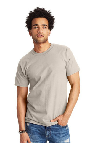 Hanes 5180 - Camiseta Resistente de Algodón Hanes