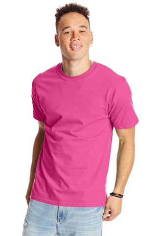 Hanes 5180 - Camiseta Resistente de Algodón Hanes