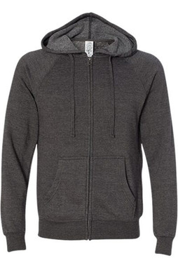 Independent Trading Co. PRM33SBZ - Unisex Special Blend Raglan Hooded Full-Zip Sweatshirt