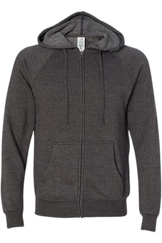 Independent Trading Co. PRM33SBZ - Unisex Special Blend Raglan Hooded Full-Zip Sweatshirt