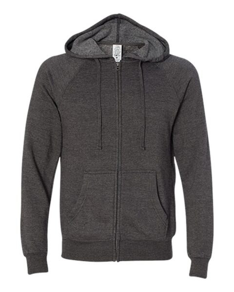 Independent Trading Co. PRM33SBZ - Unisex Special Blend Raglan Hooded Full-Zip Sweatshirt