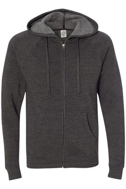 Independent Trading Co. PRM33SBZ - Unisex Special Blend Raglan Hooded Full-Zip Sweatshirt