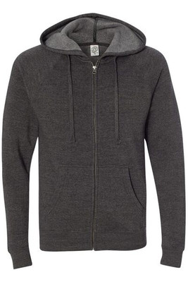 Independent Trading Co. PRM33SBZ - Unisex Special Blend Raglan Hooded Full-Zip Sweatshirt