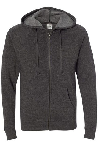 Independent Trading Co. PRM33SBZ - Unisex Special Blend Raglan Hooded Full-Zip Sweatshirt