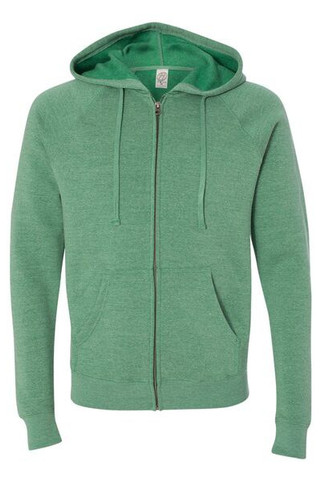 Independent Trading Co. PRM33SBZ - Unisex Special Blend Raglan Hooded Full-Zip Sweatshirt