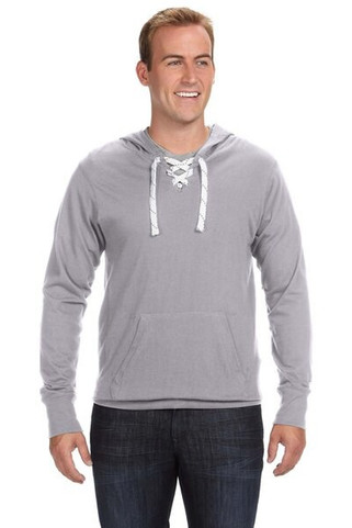 J. America 8231 - Sport Lace Jersey Hooded Pullover T-Shirt