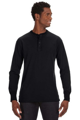 J. America 8244 - Vintage Brushed Jersey Henley
