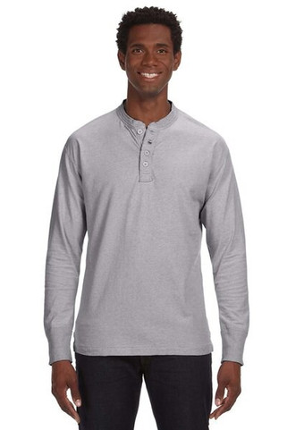 J. America 8244 - Vintage Brushed Jersey Henley