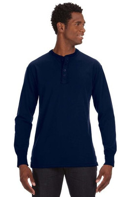 J. America 8244 - Vintage Brushed Jersey Henley