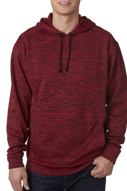 J. America 8613 - Cosmic Poly Hooded Pullover Sweatshirt
