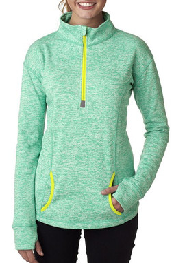 J. America 8617 - Ladies Cosmic Fleece Quarter Zip Pullover