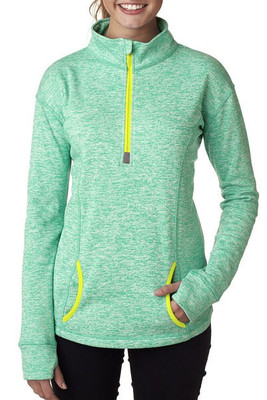 J. America 8617 - Ladies' Cosmic Fleece Quarter Zip Pullover