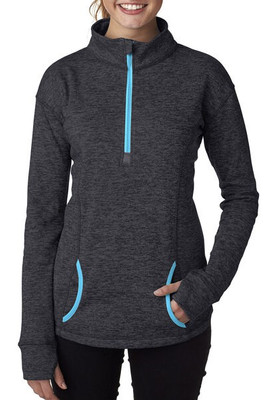 J. America 8617 - Ladies' Cosmic Fleece Quarter Zip Pullover