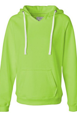 J. America 8836 - Ladies Sueded V-Neck Hooded Sweatshirt