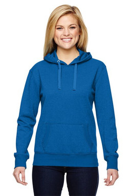 J. America 8860 - Ladies Glitter French Terry Hooded Pullover