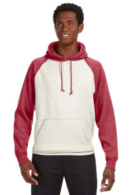 J. America 8885 - Vintage Heather Hooded Sweatshirt