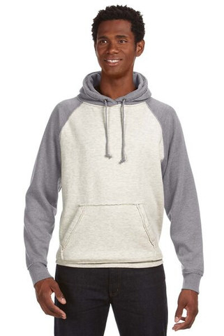 J. America 8885 - Vintage Heather Hooded Sweatshirt