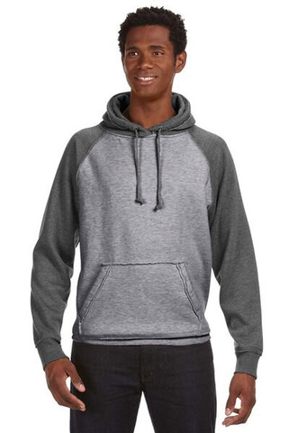 J. America 8885 - Vintage Heather Hooded Sweatshirt
