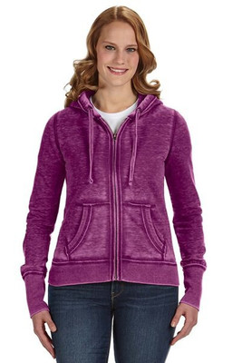 J. America 8913 - Ladies' Zen Fleece Full-Zip Hooded Sweatshirt