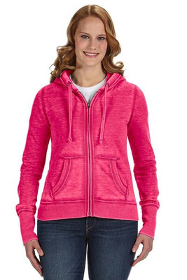 J. America 8913 - Ladies' Zen Fleece Full-Zip Hooded Sweatshirt