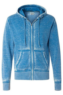 J. America 8916 - Vintage Zen Fleece Full-Zip Hooded Sweatshirt