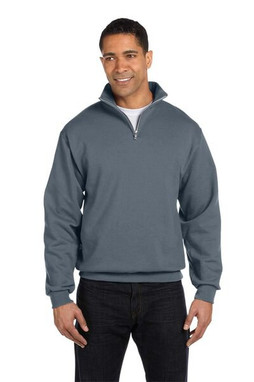 Gildan sweatshirt with zipper for men electric blue