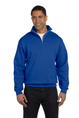 Gildan sweatshirt with zipper for men electric blue