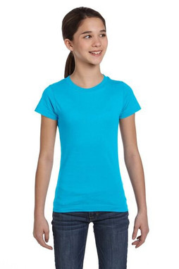 LAT 2616 - Girls Fine Jersey Longer Length T-Shirt