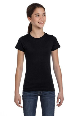LAT 2616 - Girls' Fine Jersey Longer Length T-Shirt