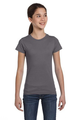 LAT 2616 - Girls Fine Jersey Longer Length T-Shirt